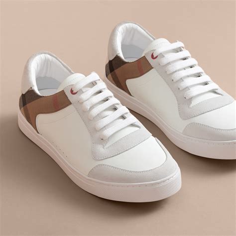 burberry shoes white